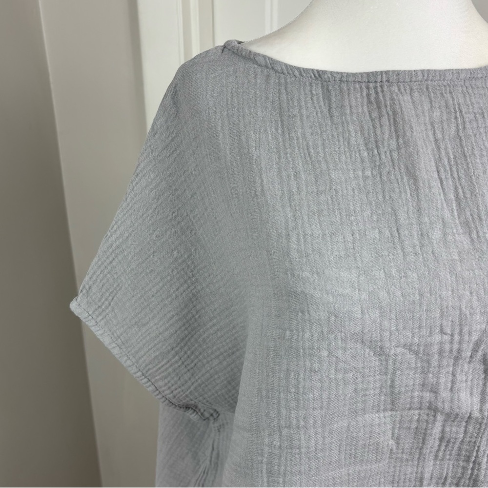 Bryn Walker Grey Cotton Gauze‎ Top XS - Picture 2 of 6